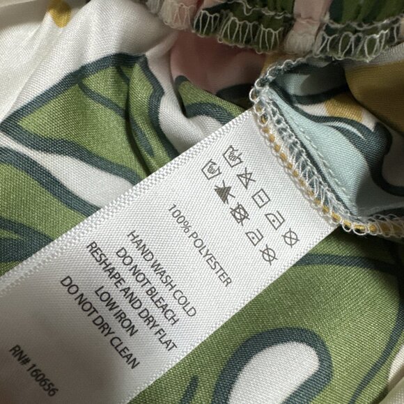 H/G Pants Multicolored Floral Semi Sheer Women’s Size Medium - Picture 6 of 12